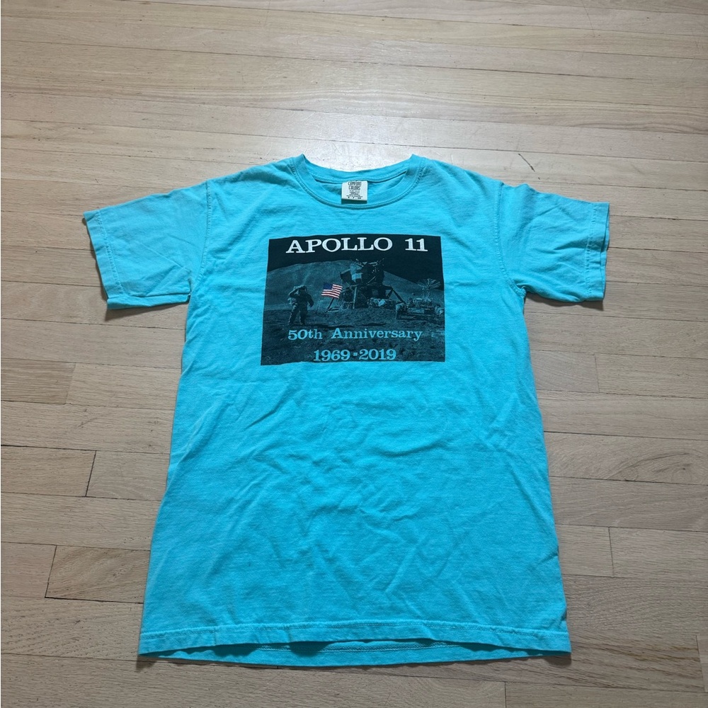 Comfort Colors Blue Apollo 11 Short Sleeve Tee men’s size small
